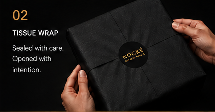 NOCKÉ unboxing step 02: Tissue Wrap